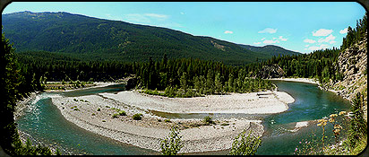 South fork of the Flathead River.